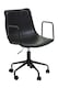 image 1 of Interiors by Premier Claw Base Black Leather Home Office Chair, Upholstered Seat Of Office Chair, Height Adjustable Swivel Chair