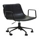 image 1 of Interiors by Premier Claw Base Black Leather Home Office Chair, Upholstered Seat Of Office Chair, Height Adjustable Swivel Chair