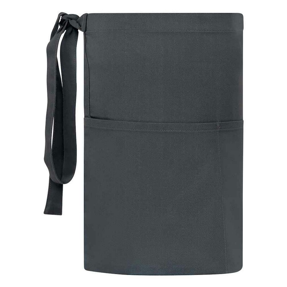 image 1 of Brand Lab Unisex Adult Short Apron - Charcoal - One Size