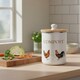 image 2 of Country Farm Animals Compost Caddy - Metal 2L Decorative Kitchen Food Waste Bin