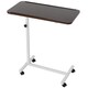 image 1 of HOMCOM C-Shaped Mobile Table Sofa Over Bed Side Nightstand w/ Casters, Brown