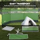 image 6 of Outsunny Camping Windbreaks with Clear Windows and Carry Bag | Green | Army Green | 440 x 140 cm