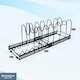 image 2 of Buckingham Expandable Pot, Pan & Lid Organising Rack 8 Dividers - Black | Black