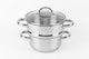 image 5 of Cermalon Stainless Steel 8 Piece Non-Stick and All Hob Compatible Cookware Set