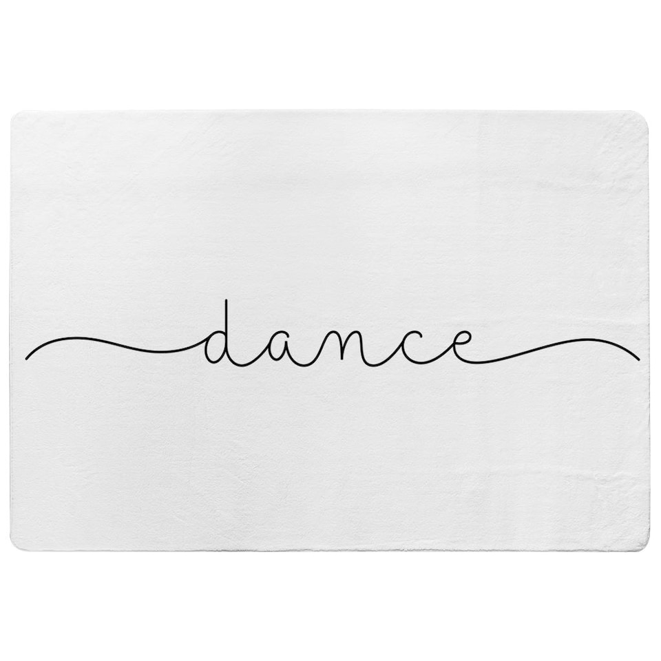 image 1 of Text Dance (Rug) White | M