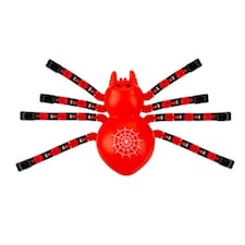 Spooky Horror Halloween Jointed Leg Red Spider Toy Decoration 17cm