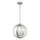 image 1 of Corinne 3 Light Small Spherical Ceiling Pendant Polished Nickel, E14