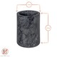 image 3 of Argon Tableware Marble Wine Bottle Cooler - 13cm - Black | Black | Black