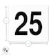 image 3 of Argon Tableware Wedding Table Number Cards - 1 to 25 - White | White | White