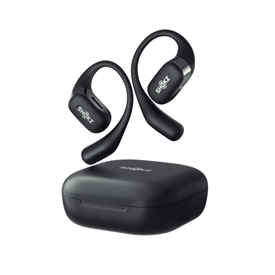 image 1 of SHOKZ OPENFIT BLACK SPORTS HEADPHONES