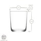 image 3 of LAV Assos Whisky Glasses - 360ml - Pack of 12 Clear