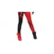 image 2 of Harley Quinn Womens/Ladies Costume - Black/Red - S S