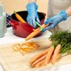 image 4 of Touchguard Blue Vinyl Powder Free Gloves - Box of 100x