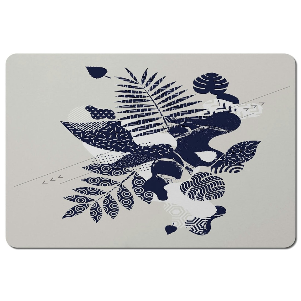 Prints Of Navy Autumn Leaves (Placemat)