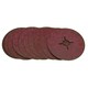 image 1 of 115mm Fibre Sanding Discs 60 Grit Medium Disc For 4-1/2" Backing Pad 10 Pack