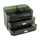 image 3 of Living and Home Desktop Makeup Cosmetic Organizer with Drawers - Dark Green