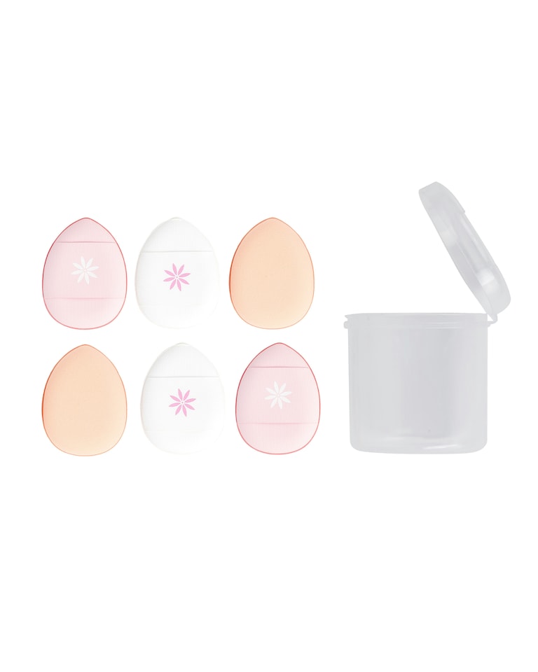 image 1 of Brushworks Mini Pillow Puffs - 6 Pack