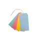 image 1 of Pack of 30 Assorted Colour Luggage Strung Tags 60 x 120mm