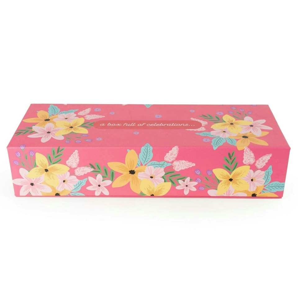 image 1 of Candlelight Celebration Set of 3 Candles Gift Box Pink Floral | Pink | One Size | 1