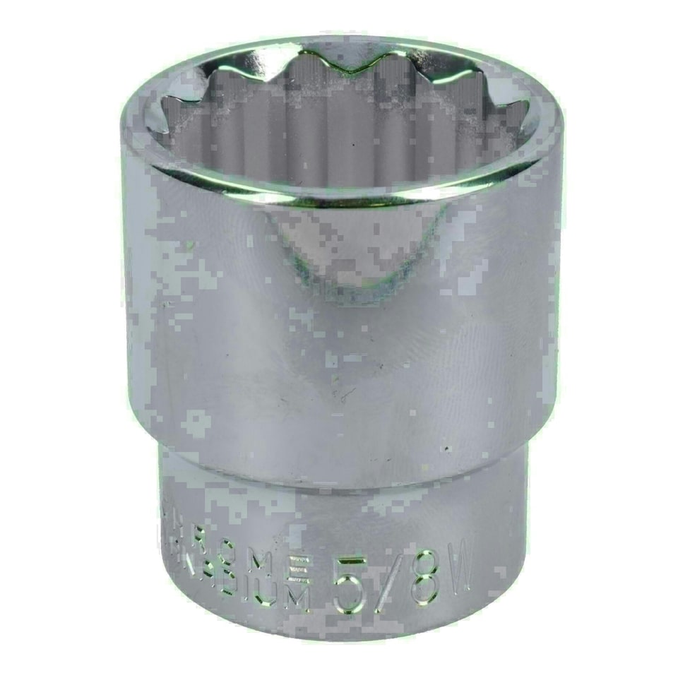 image 1 of 5/8 WW Whitworth BSW Shallow British Socket 12 Sided Bi-hex 1/2in Drive