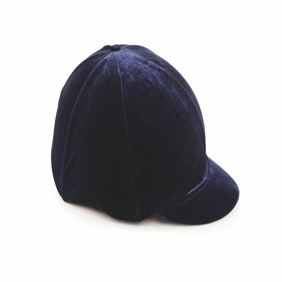 image 1 of Shires Velveteen Hat Cover Black | 53-57CM