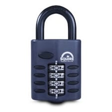 Squire Combination Padlock - Grey/Black - 50mm