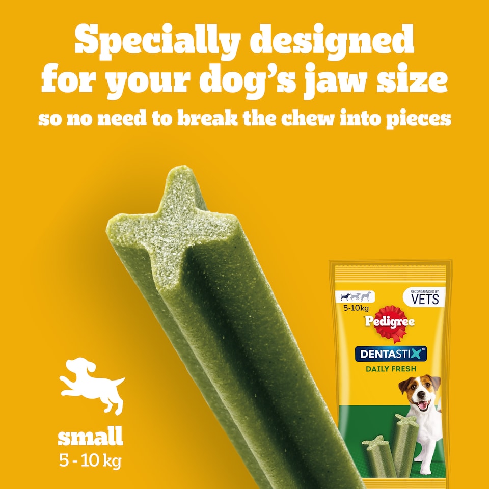 image 1 of 140 Pedigree Dentastix Daily Adult Small Dog Treats Dental Sticks Dog Chews