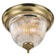 image 1 of Traditional Antique Brass IP44 Bathroom Ceiling Light Fitting | Gold