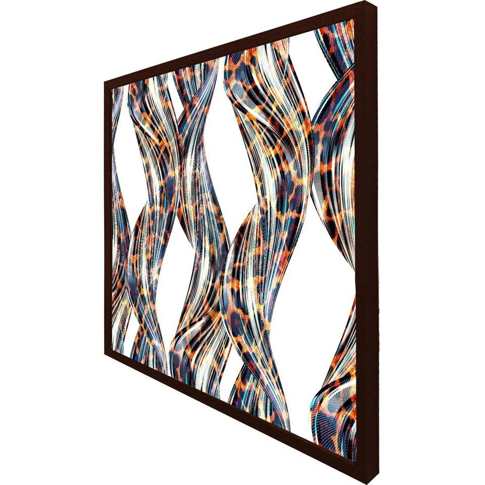 image 1 of Snake & leopard skin (Picture Frame) Black | XL