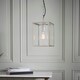 image 2 of Hadden Pendant Bright Nickel Plate & Clear Glass 1 Light Dimmable IP20 - E27