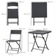 image 5 of Outsunny 3PC Bistro Set Rattan Furniture Garden Folding Chair Table