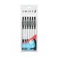 image 1 of Pack of 6 Black Retractable Ballpoint Pens