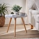 image 2 of Arcadia Light Grey and Pine Side Table