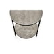 image 4 of Concrete Effect Circular Lamp Table Grey