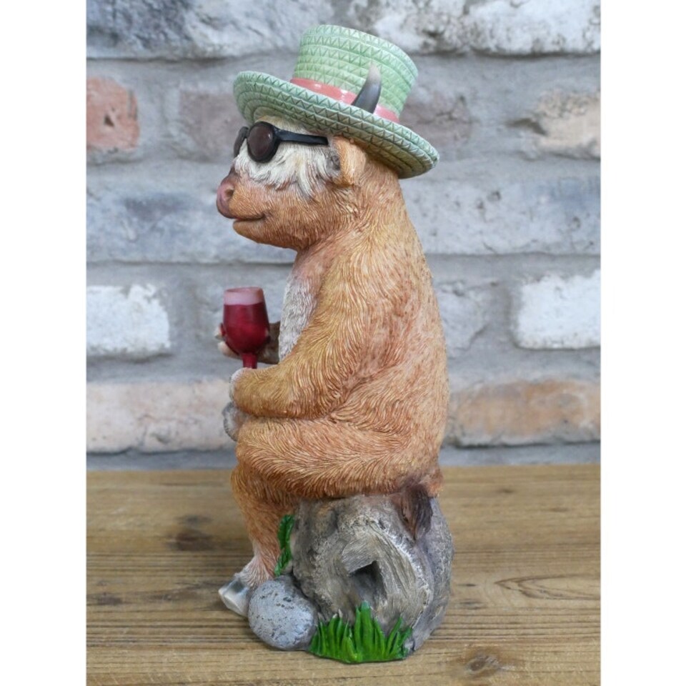 image 1 of Gifts Direct 2 U Holiday Highland Cow Ornament Brown