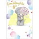 image 3 of Granddaughter Tatty Teddy Holding Bouquet of Flowers Design 18th Birthday Card