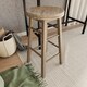 image 2 of Chef Vida Wooden Revolving Bar Stool, Pine