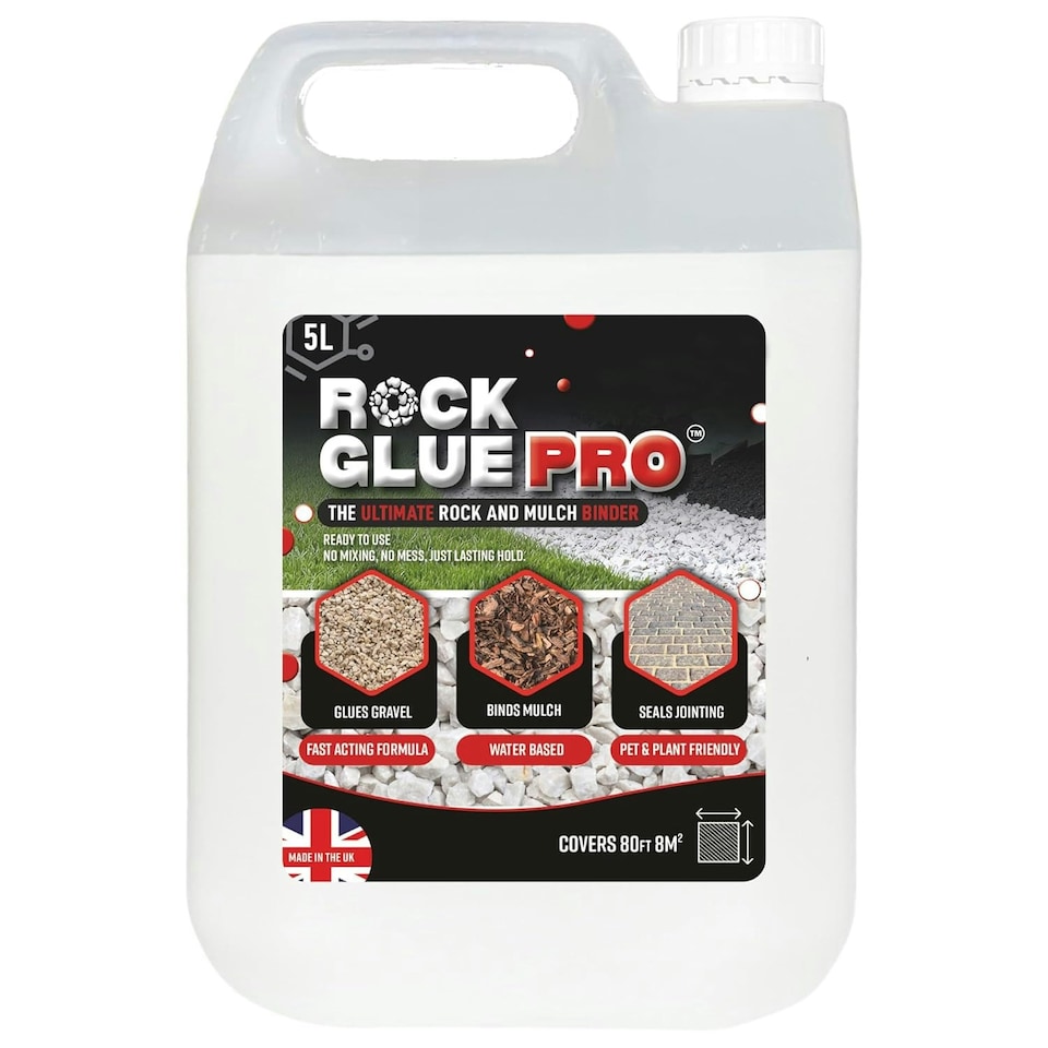 image 1 of 5 Litre XL Gravel Binder Water Based For Bonding Stones, Bark & Gravel