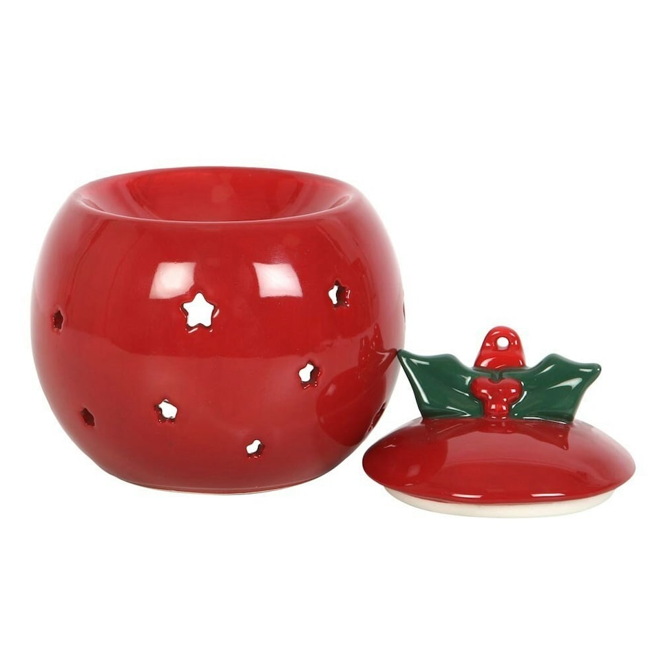 image 1 of Something Different Bauble Oil Burner - Red - One Size
