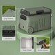 image 8 of Outsunny 33L Car Fridge Freezer Dual Zone, Portable Camping Fridge 12V/24V DC & 100-240V AC, Electric Cool Box -20℃-20℃ with Wheels and LED Light, for Travel, RV, Road Trip, Picnic [Energy Class E]