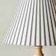 image 3 of Julian - Natural Wood 161cm Floor Lamp with Striped Linen Shade