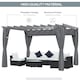 image 8 of Outsunny 3.6 x 3(m) Outdoor Retractable Pergola Gazebo Sun Shade Canopy Curtains