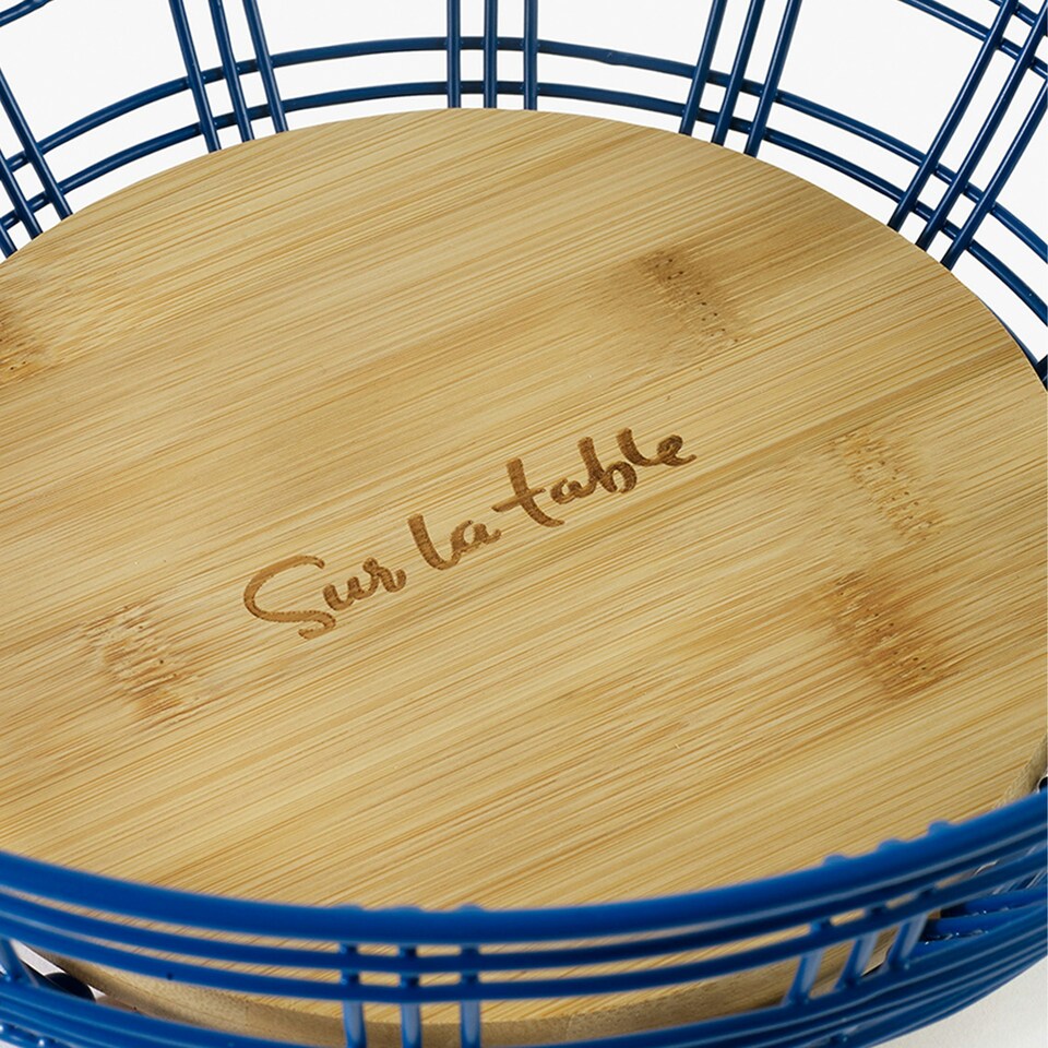 image 1 of Sur La Table Colour Me Happy Blue Fruit Bowl