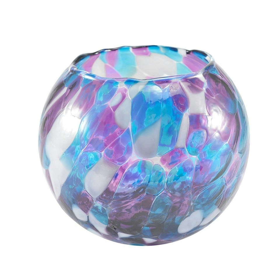 Milford Collection Tealight Holder Friendship Nightlight Violet Large