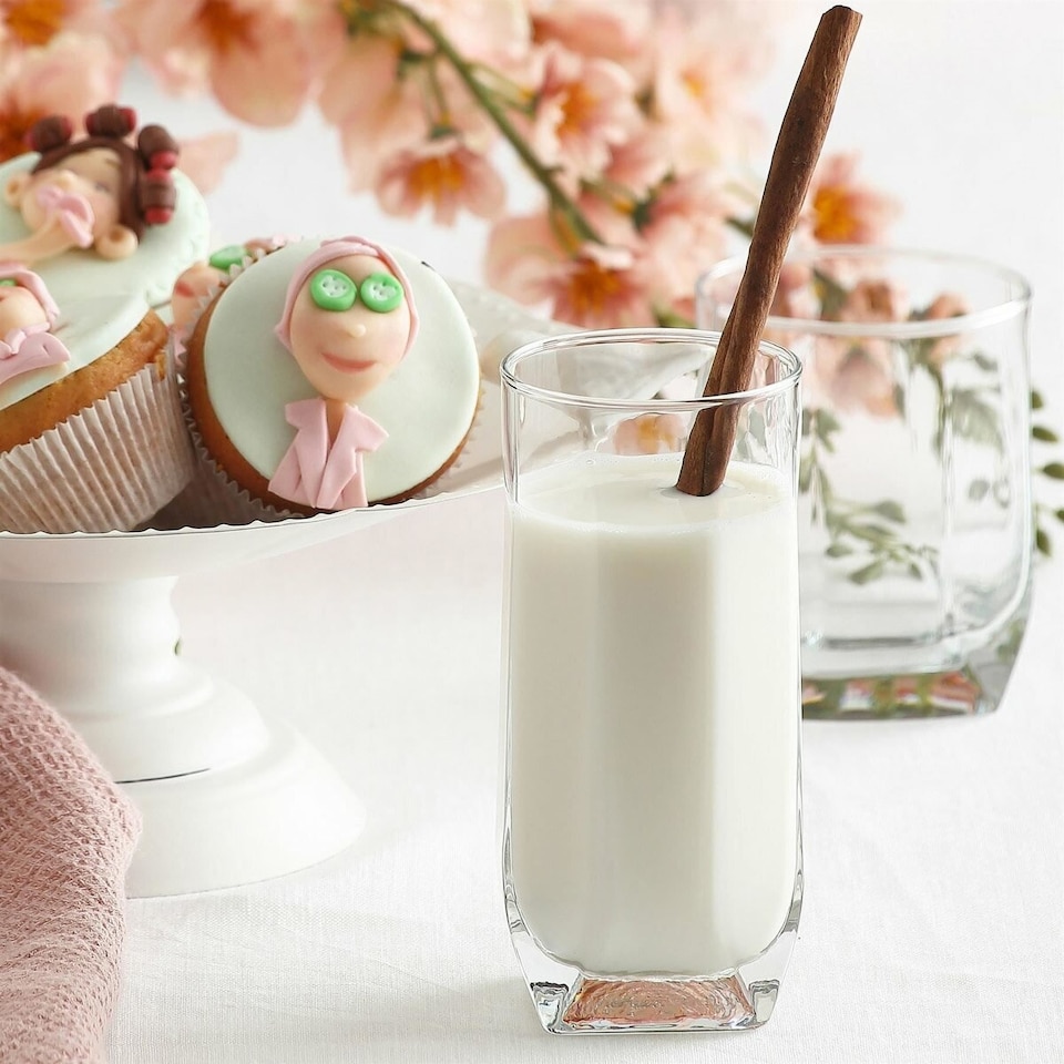 image 1 of LAV 12 Piece Diamond Glassware Set -  - Clear | Clear | Clear