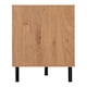 image 4 of Leon 2 Door 3 Drawer Sideboard - L40 x W160 x H72.5 cm - Medium Oak Effect | Brown