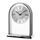 image 3 of Wm.Widdop Chrome & Wood Veneer Mantle Clock Chrome | Brown