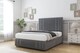 image 2 of Sloomy Kingsley Armour Coniston Divan Bed With Mattress 2 Drawers Left Side With 54" Floor Standing Headboard & 12" Matching Footboard 3' Single | Grey | Armour | Single | 1