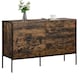 image 8 of Vida Designs Brooklyn 6 Drawer Chest of Drawers Industrial Bedroom Storage, Dark Wood