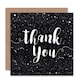 image 1 of Stars Pattern Typography Dark Thank You Card